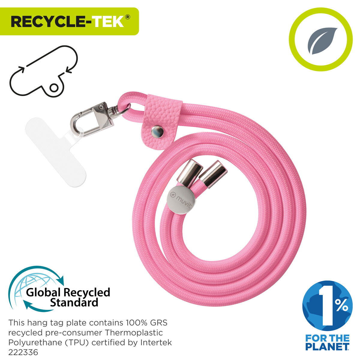 Kép Mobile Phone Lanyard Muvit for Change Pink