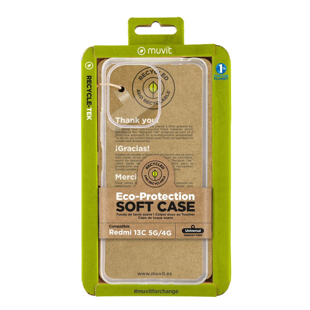 Image de Protection pour téléphone portable Muvit for Change Redmi 13C 5G/4G