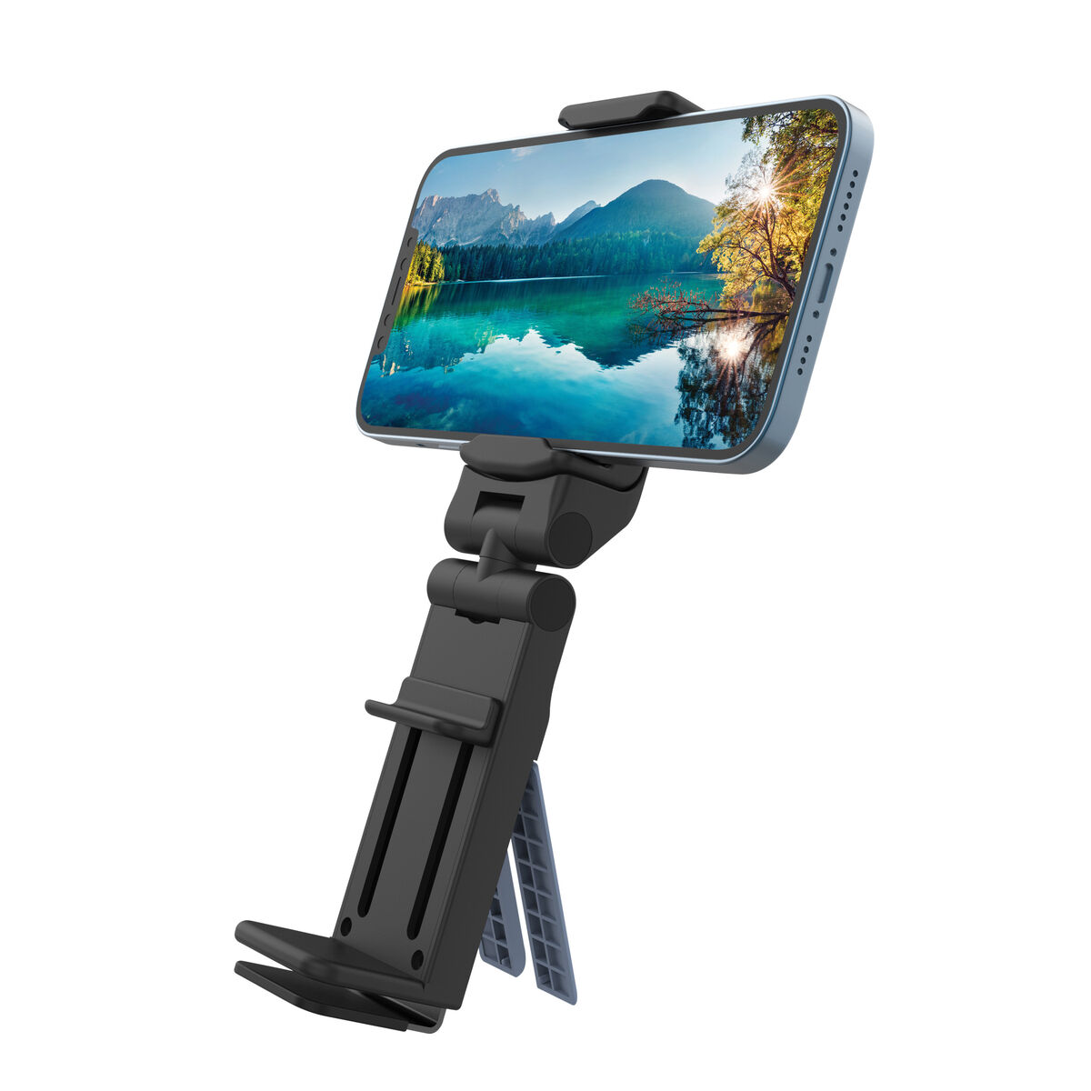 Multi-position Mobile Phone Holder with Clamp Muvit MCCHL0009 Black Plastic