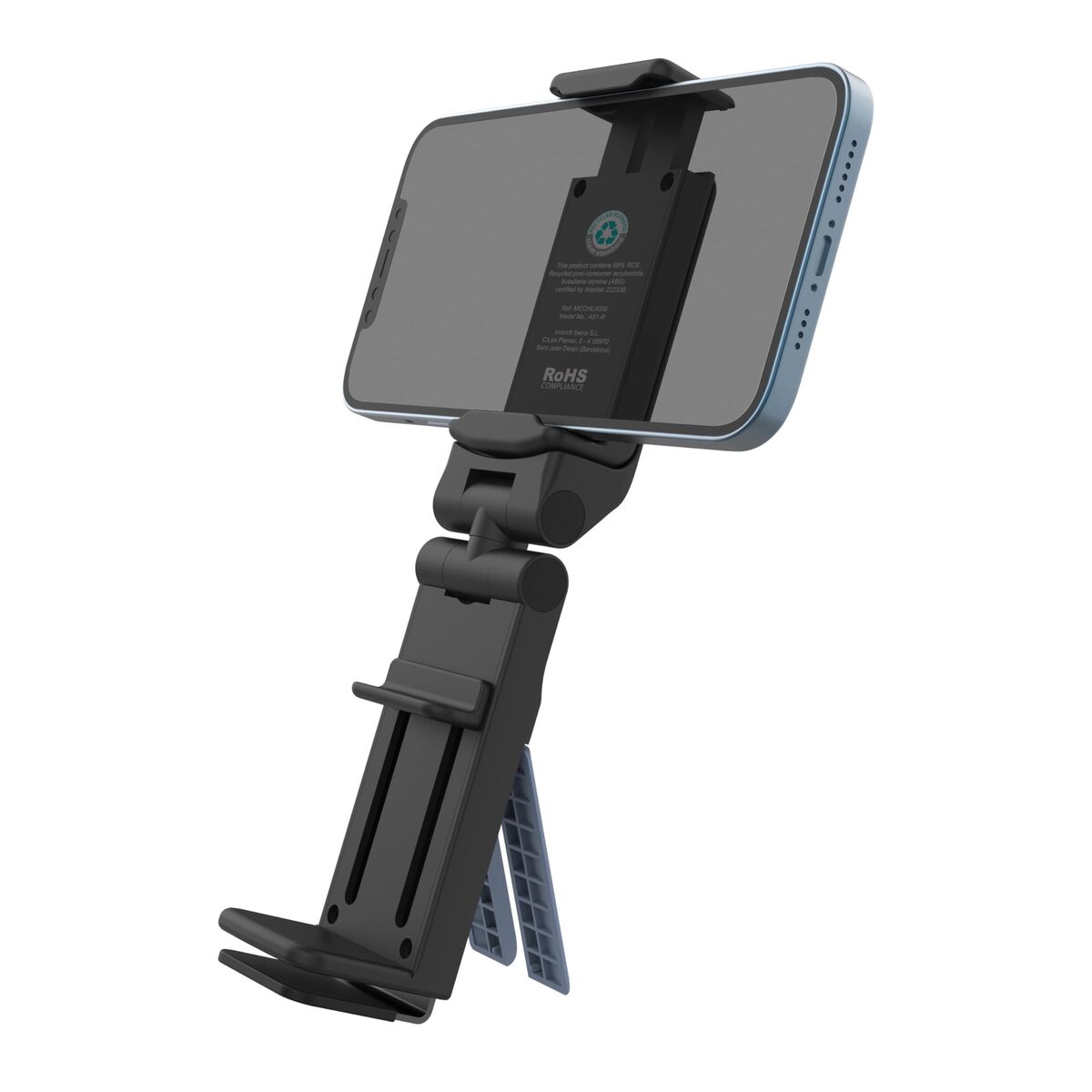 Multi-position Mobile Phone Holder with Clamp Muvit MCCHL0009 Black Plastic