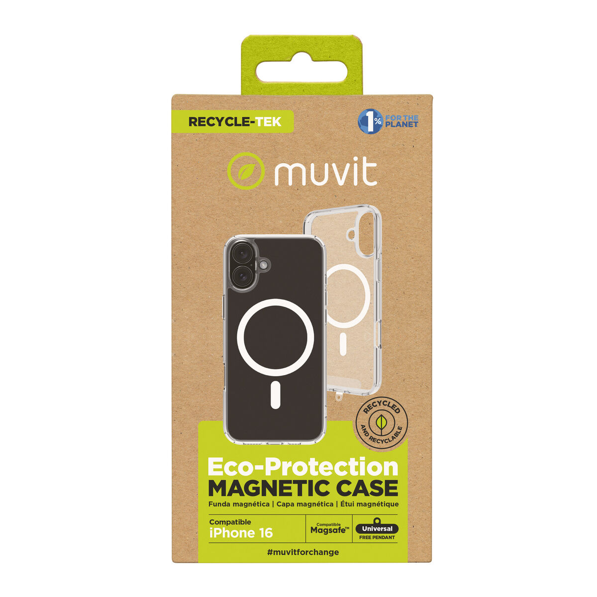 Image de Protection pour téléphone portable Muvit for Change iPhone 16 Magnétique