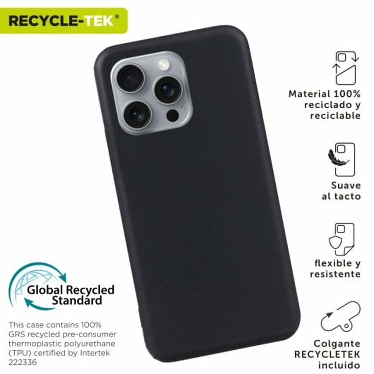 Obrazek Mobile cover Muvit iPhone 16 Pro Black