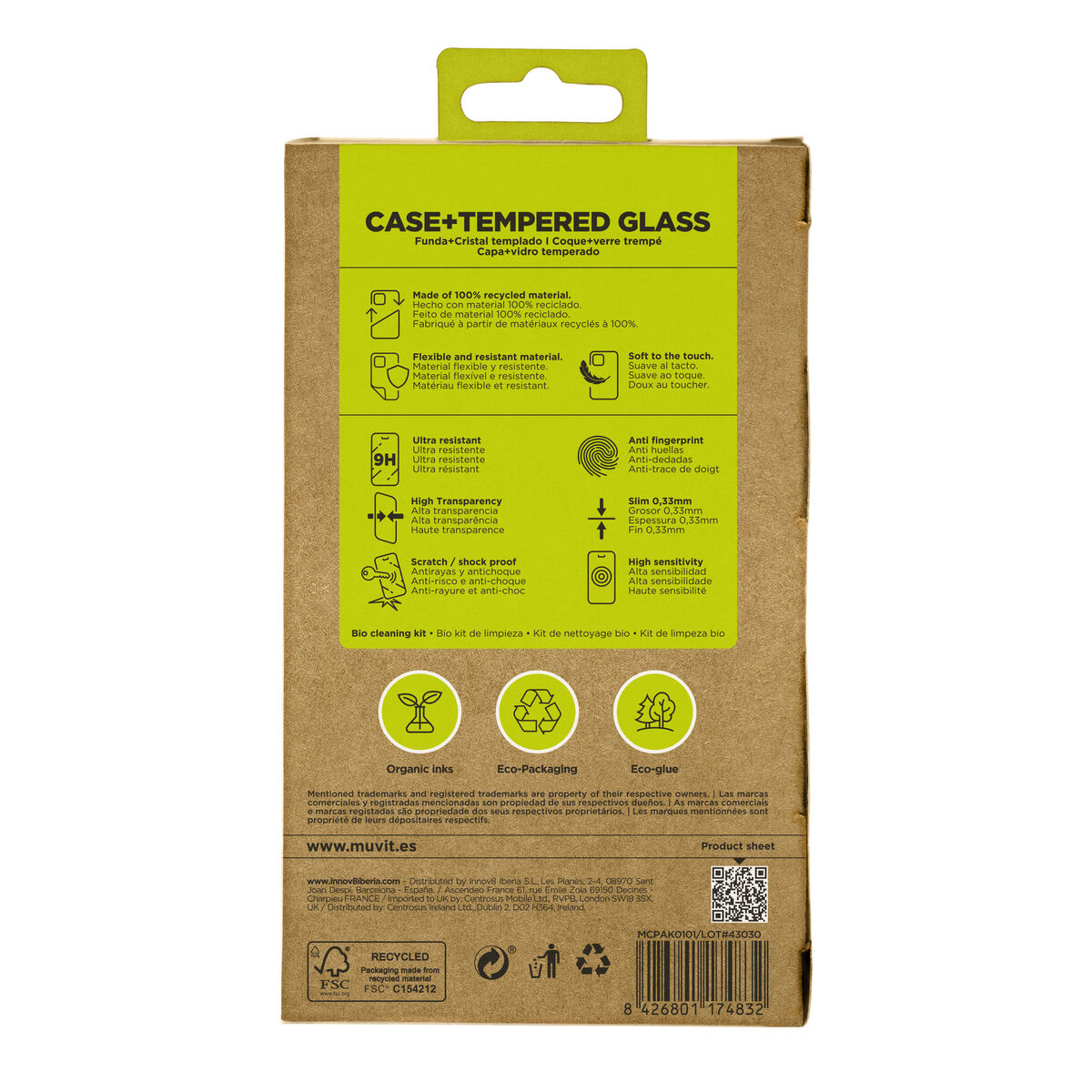 Image de Mobile Case and Protector Muvit for Change iPhone 16 Black