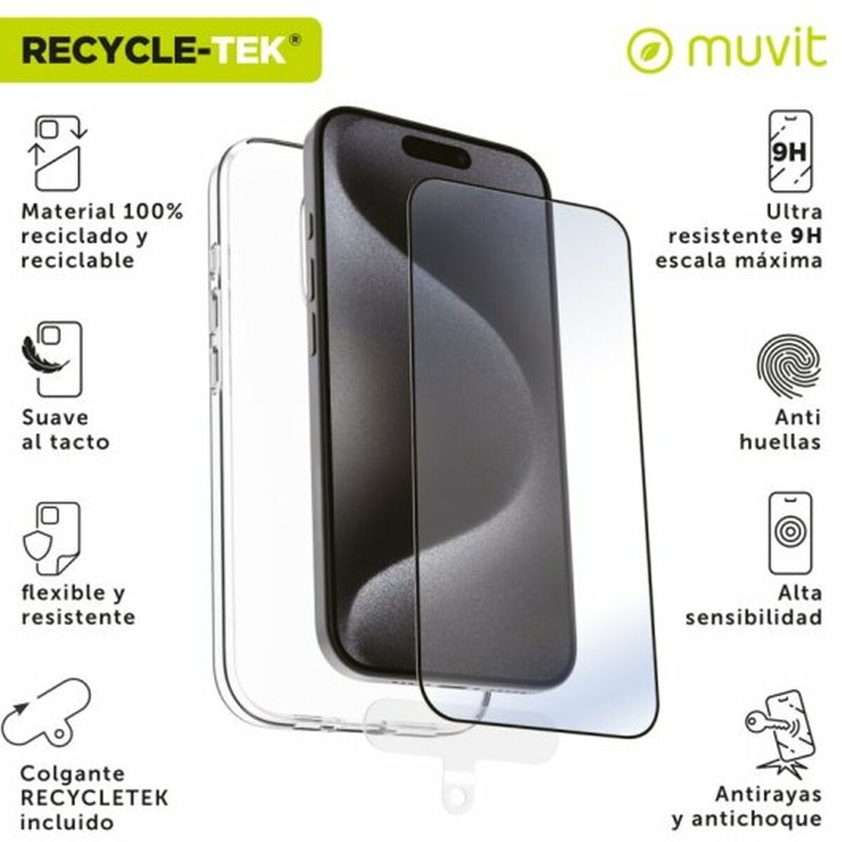 Bild von Mobile cover Muvit iPhone 16 Pro