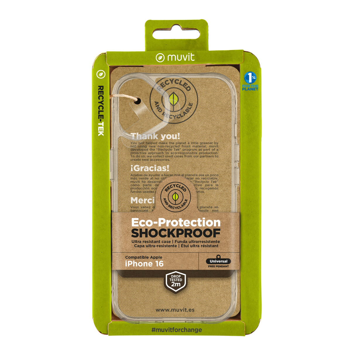 Image de Protection pour téléphone portable Muvit for Change iPhone 16