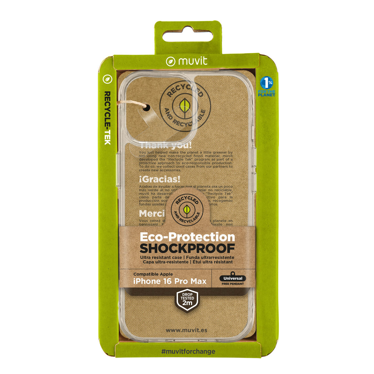 Image de Protection pour téléphone portable Muvit for Change iPhone 16 Pro Max