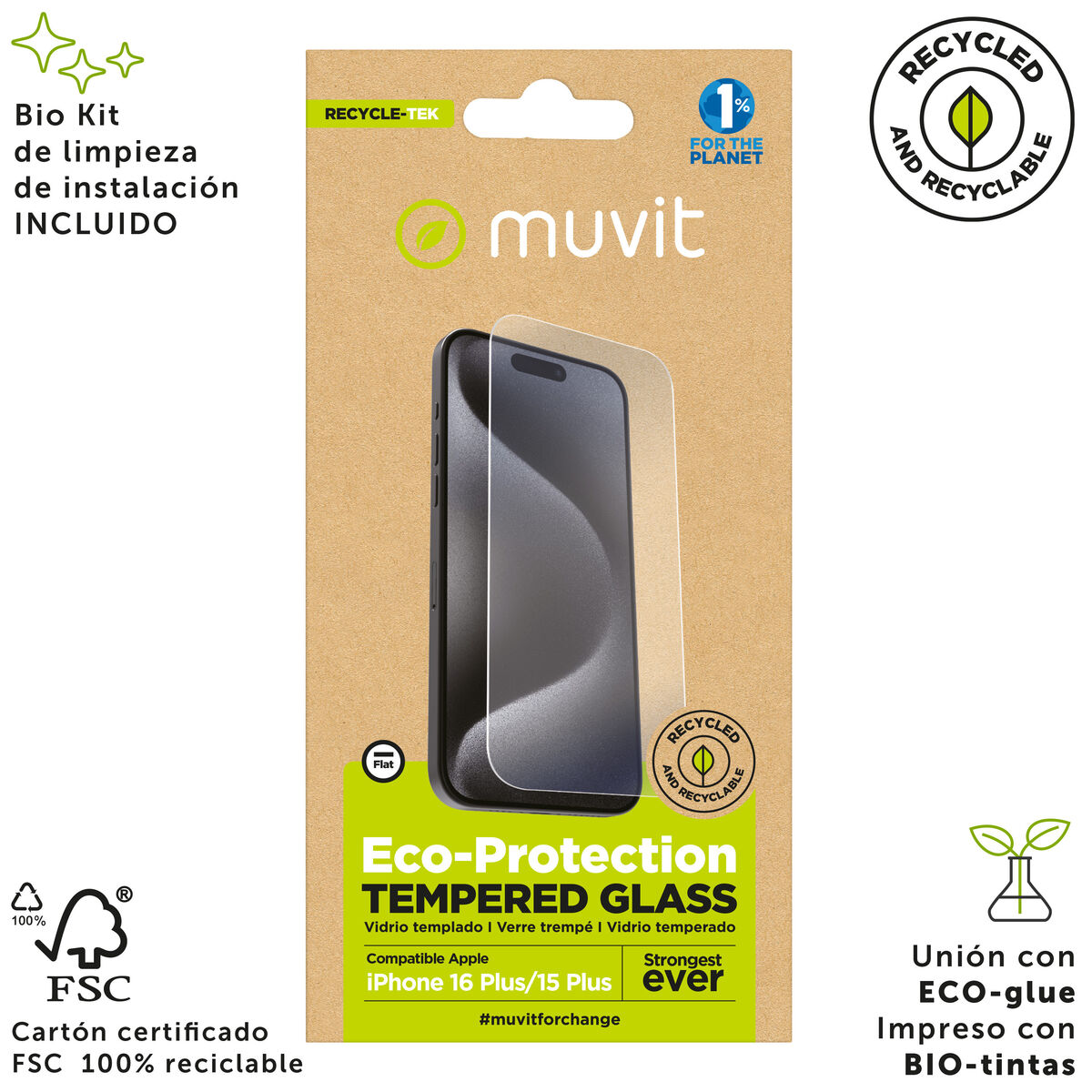 Picture of Mobile Screen Protector Muvit for Change