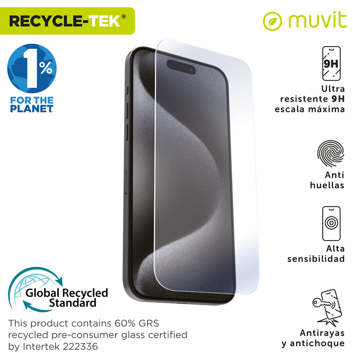 Picture of Mobile Screen Protector Muvit for Change iPhone 17 Pro Max/16 Pro Max