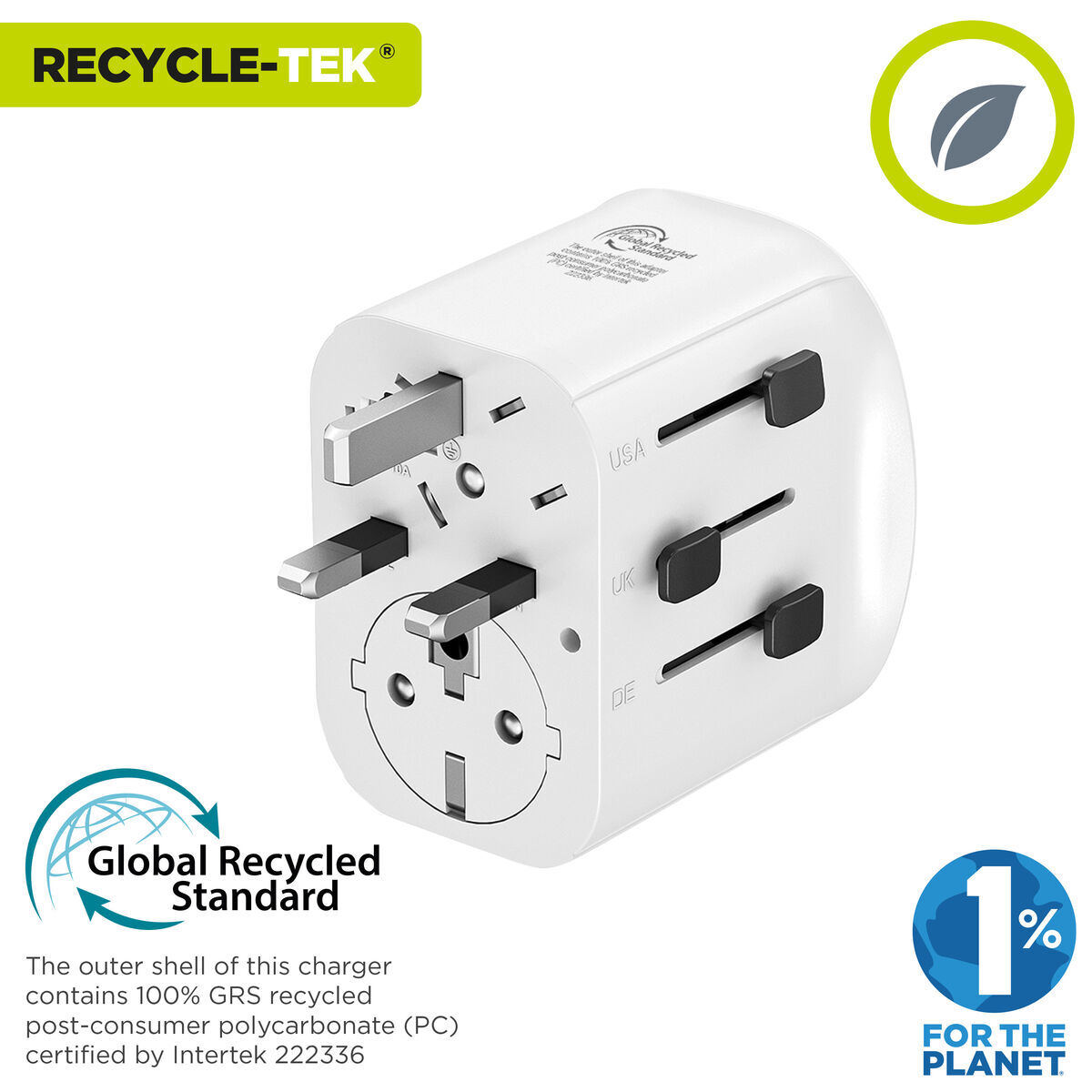 Universele Reisadapter Muvit MCADP0006 Wit 150 W 15 w