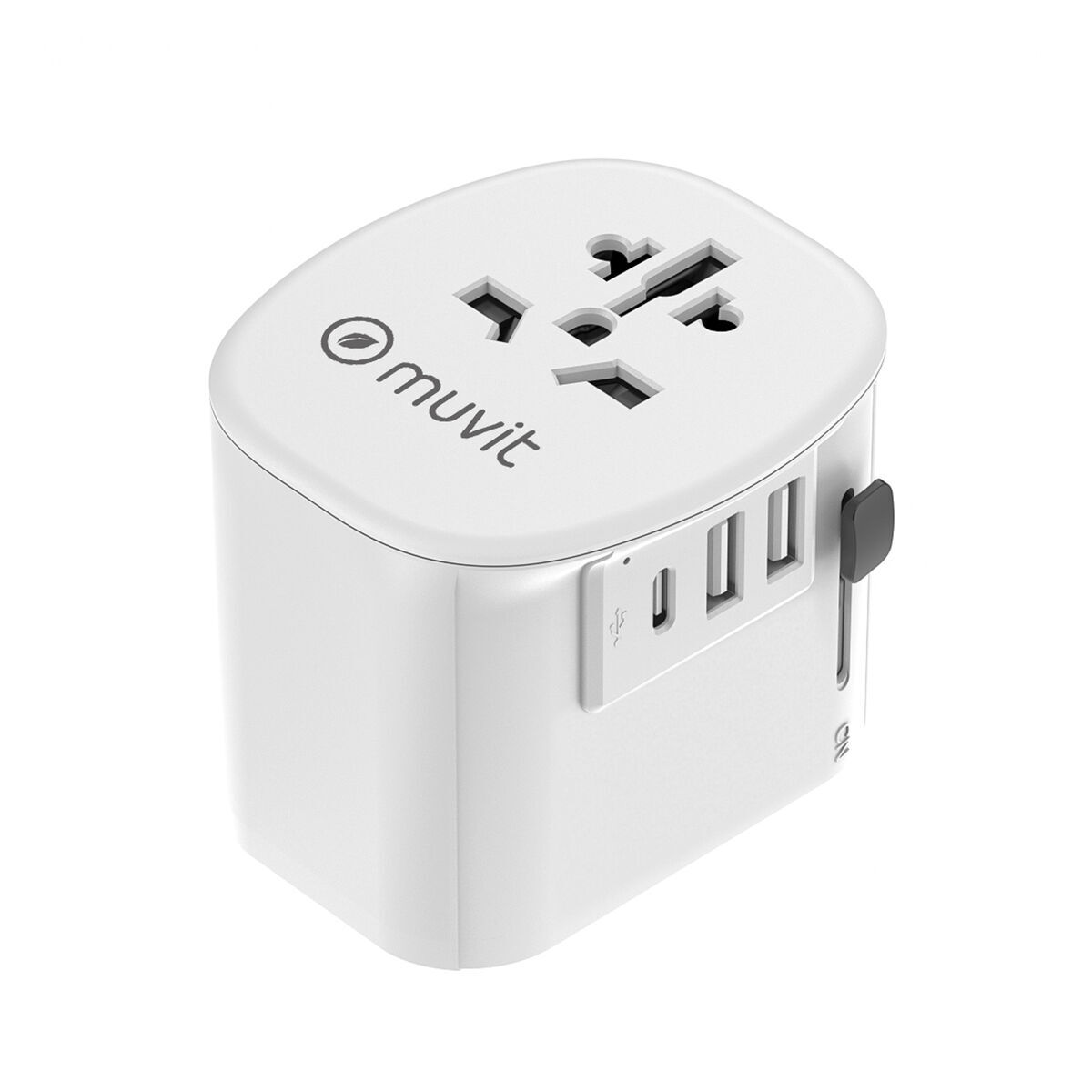 Universele Reisadapter Muvit MCADP0006 Wit 150 W 15 w