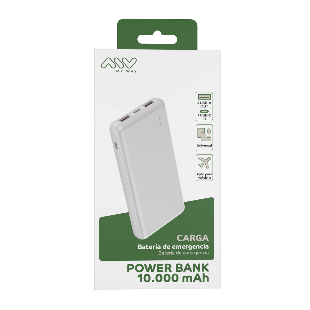 Picture of Powerbank Myway White 10000 mAh