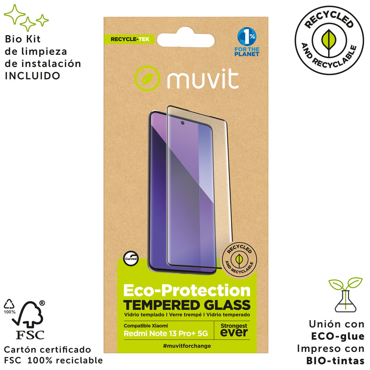 Image de Mobile Screen Protector Muvit for Change Redmi Note 13 Pro+ 5G