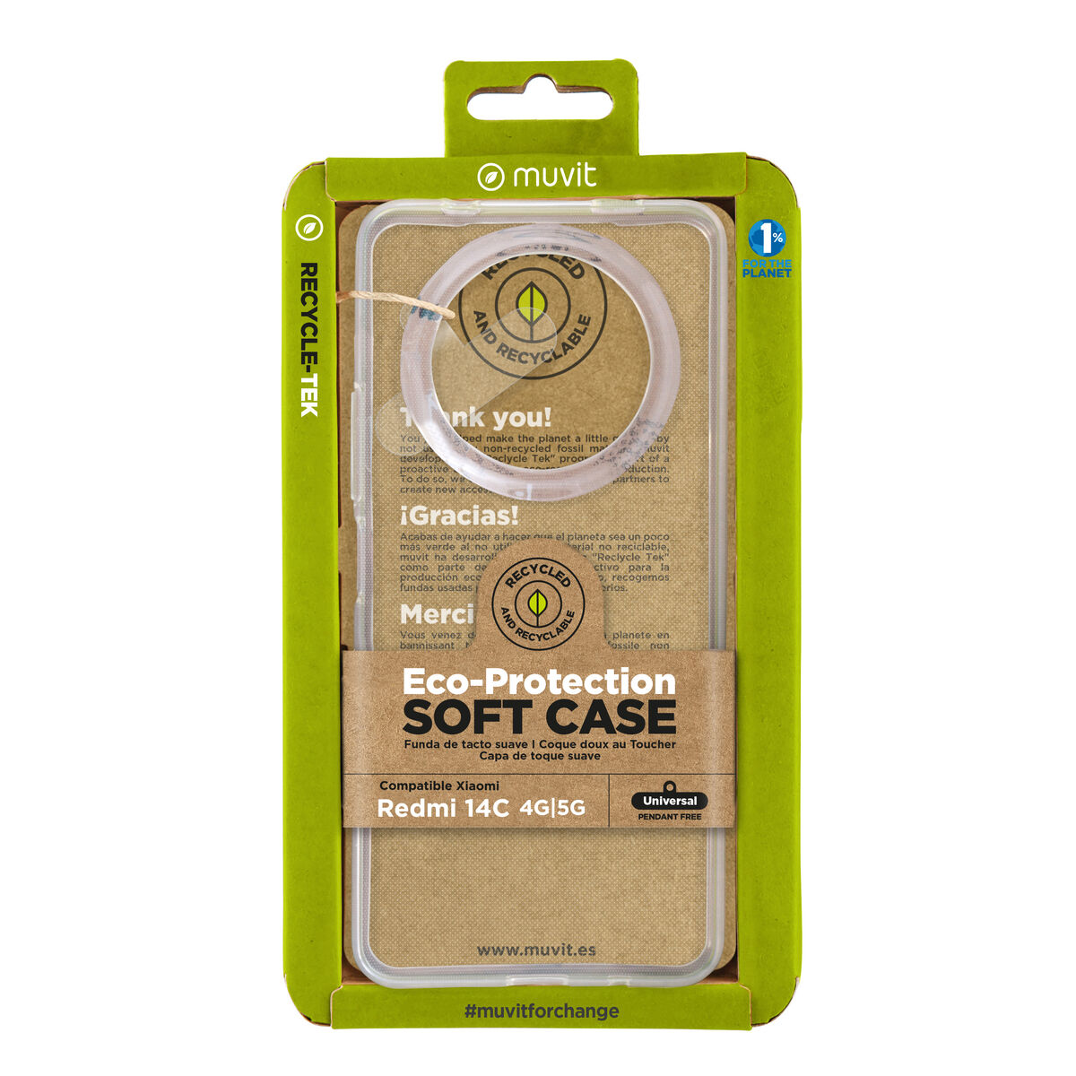 Image de Protection pour téléphone portable Muvit for Change Redmi 14C