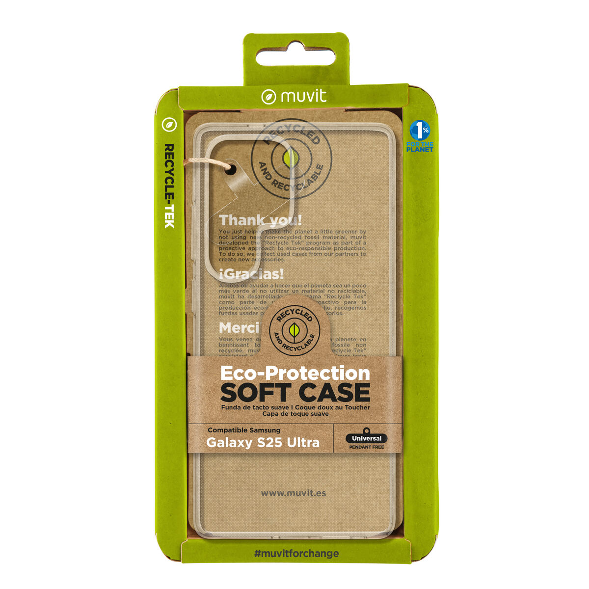 Image de Protection pour téléphone portable Muvit for Change Galaxy S25 Ultra Galaxy S25 Ultra