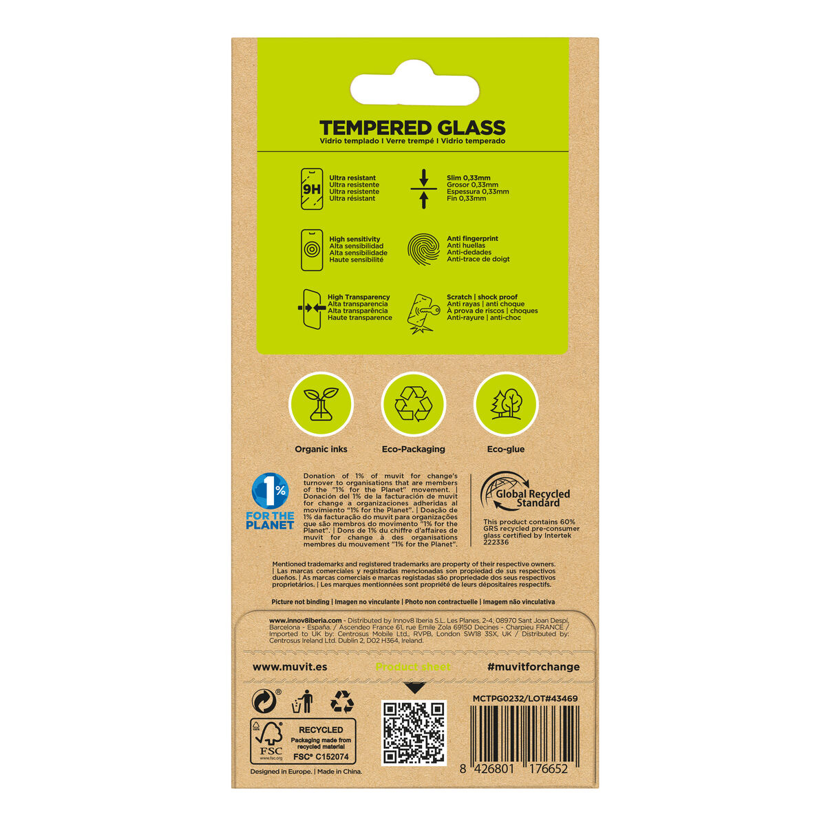 Picture of Mobile Screen Protector Muvit for Change Galaxy S25/S24