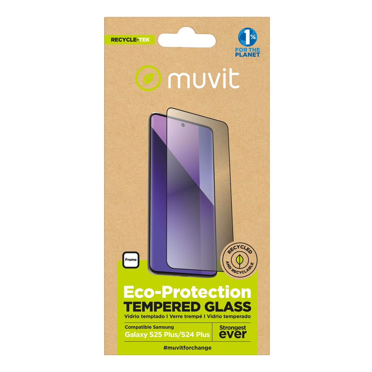 Picture of Mobile Screen Protector Muvit for Change Galaxy S25 Plus/S24 Plus