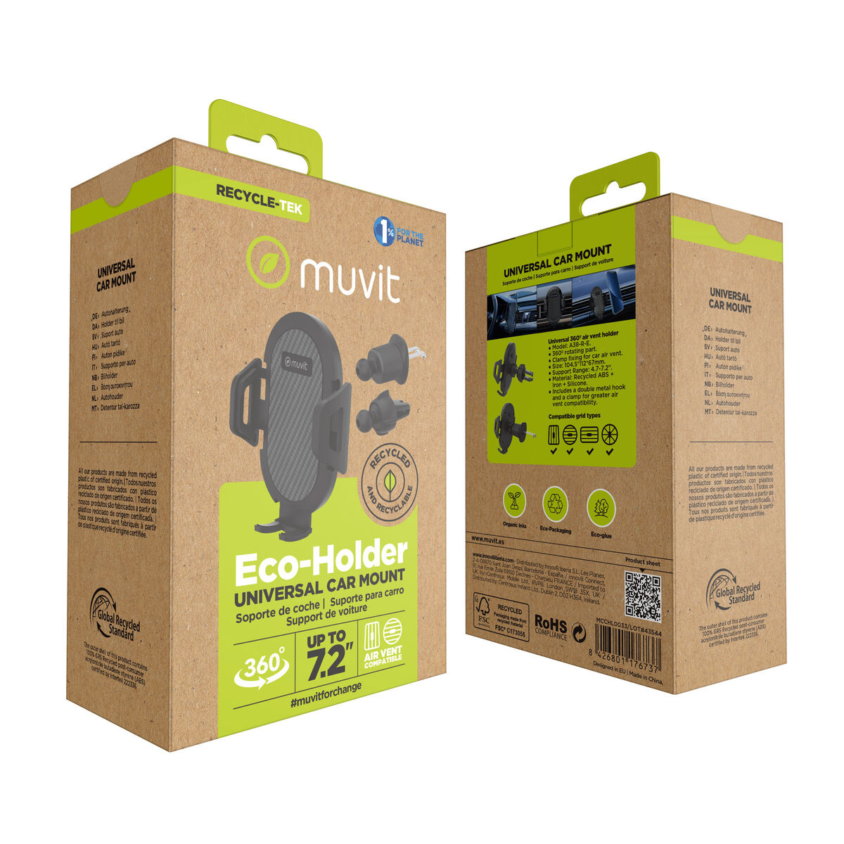 Car Mount Muvit Black 7"