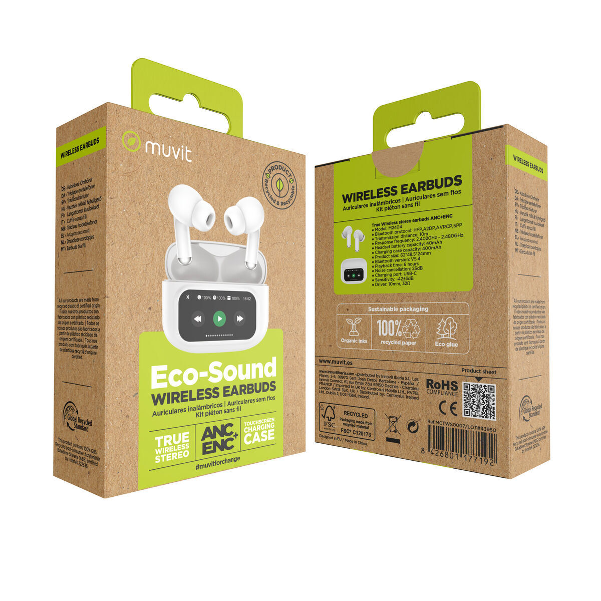 Obrazek Headphones Muvit MCTWS0007 White