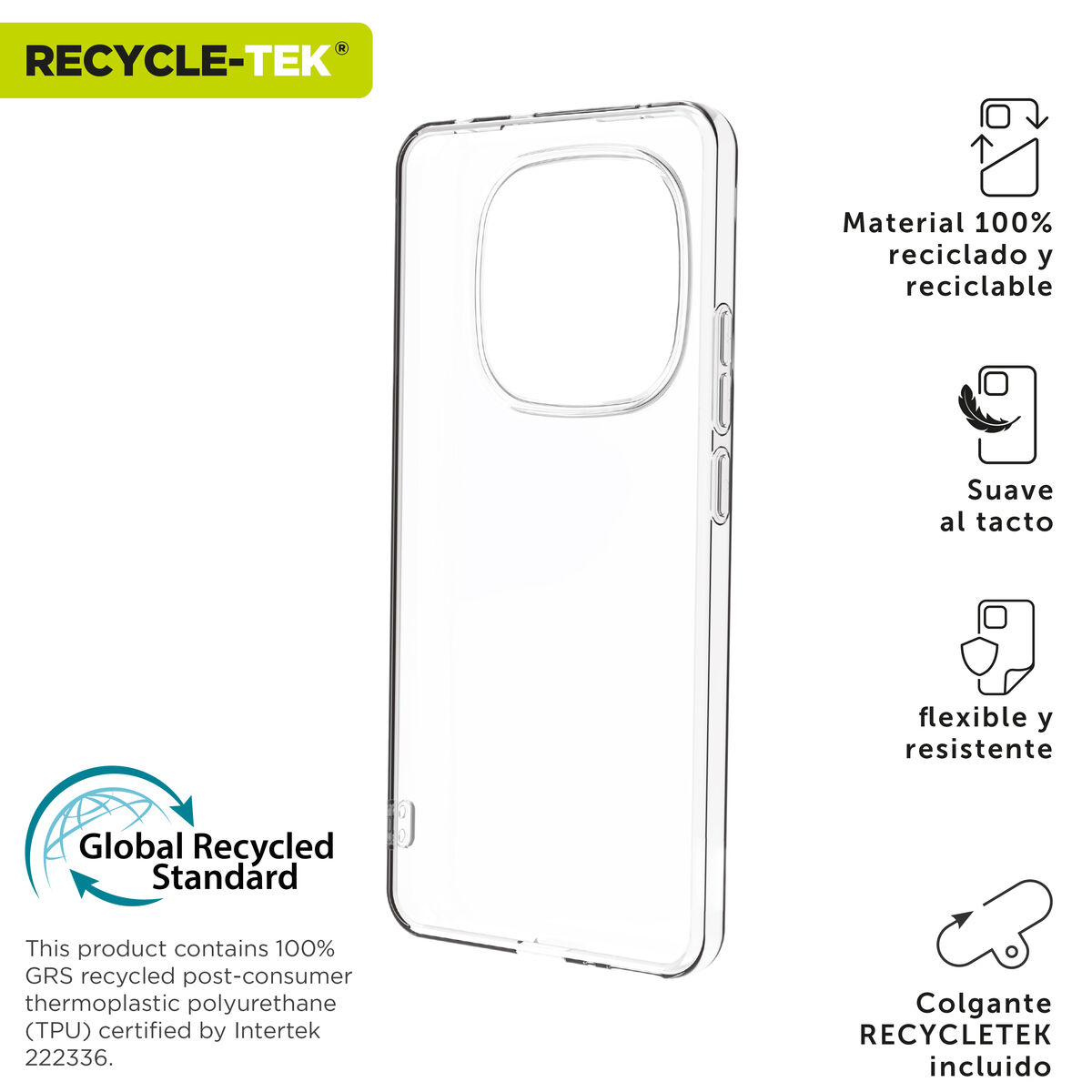 Picture of Mobile cover Muvit Xiaomi Redmi Note 14 Pro+ 5G Transparent