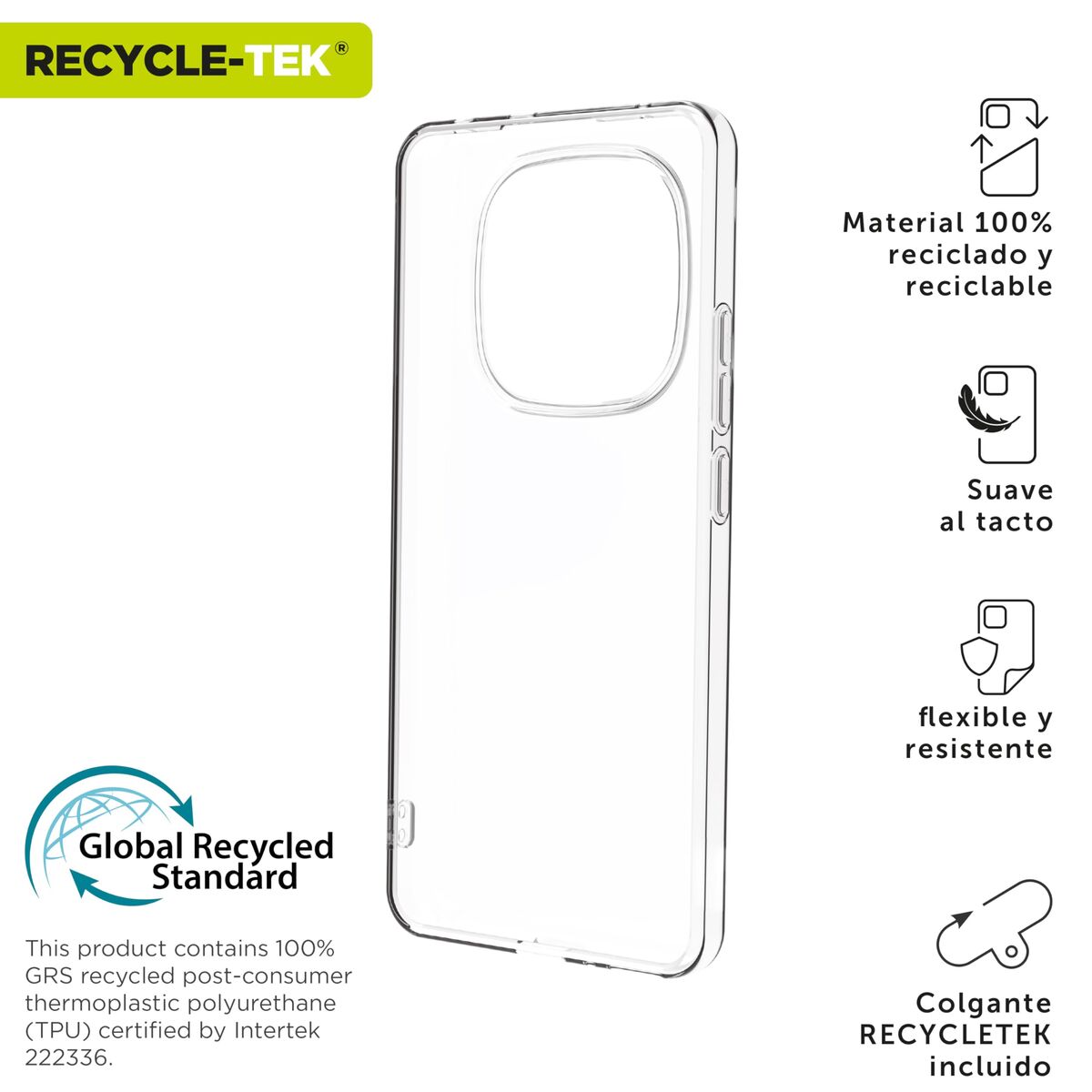 Picture of Mobile cover Muvit Xiaomi Redmi Note 14 Pro+ 5G Transparent
