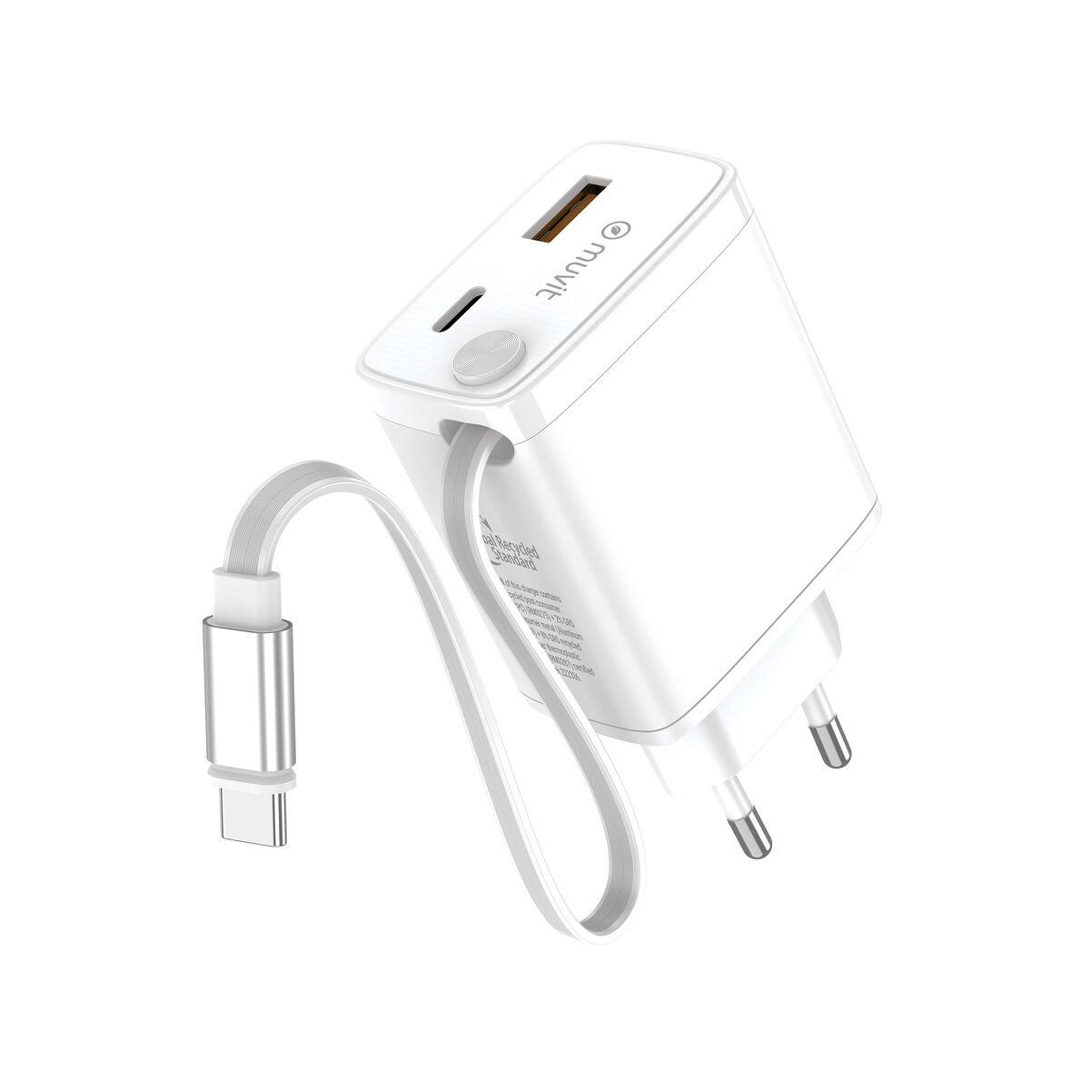 Picture of Wall Charger Muvit WCEU63-30-AC2 White 30 W