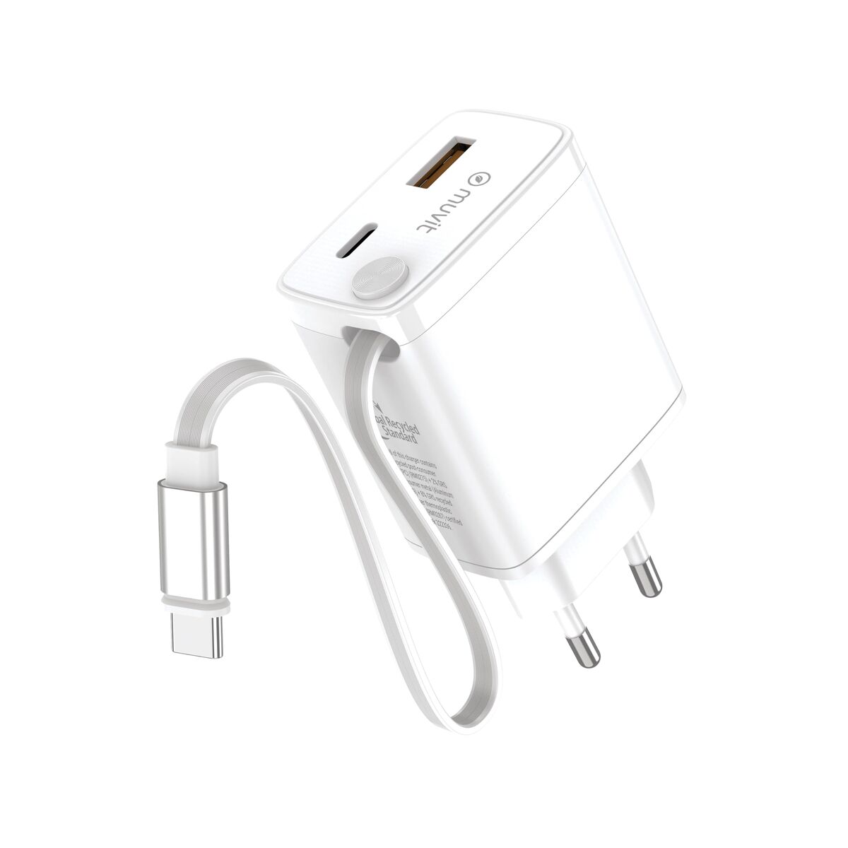 Wall Charger Muvit WCEU63-30-AC2 White 30 W