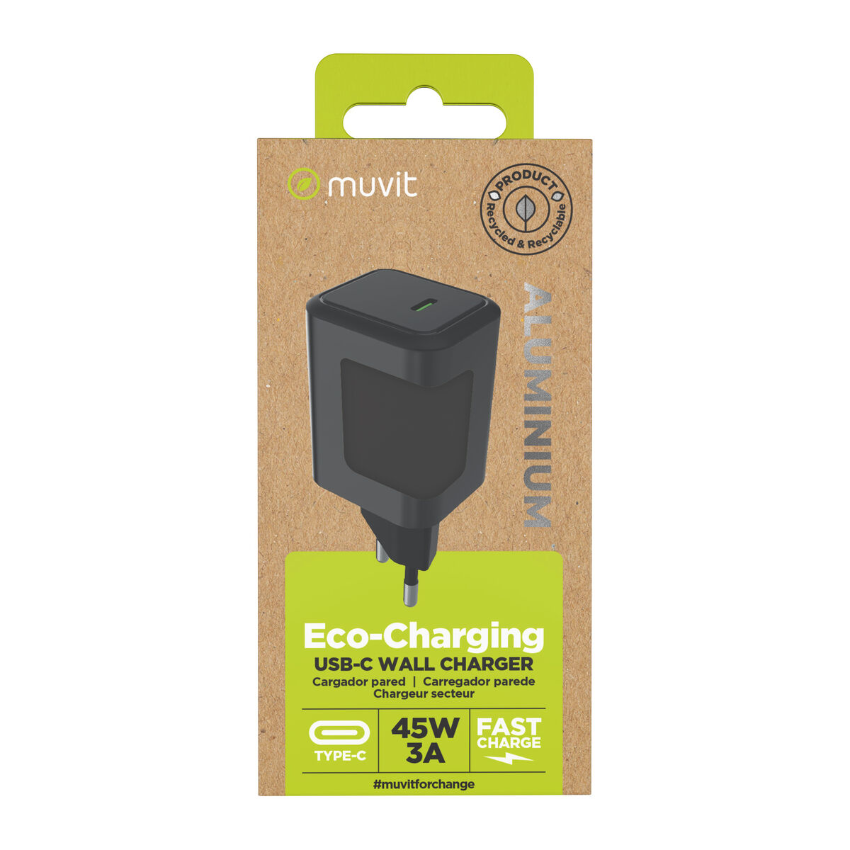 Picture of Wall Charger Muvit WUEU66-45-C White 45 W