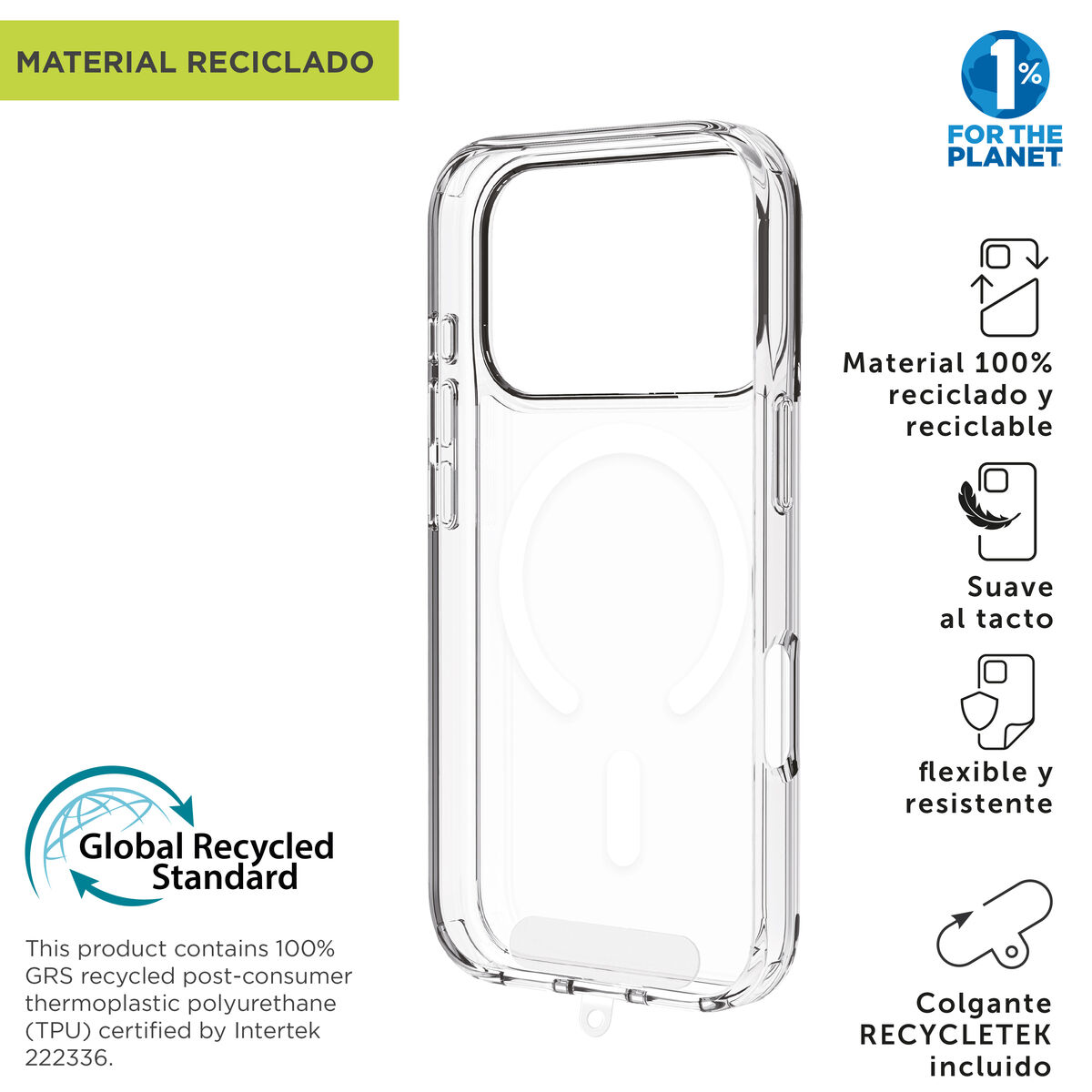 Picture of Mobile cover Muvit for Change iPhone 17 Pro Transparent