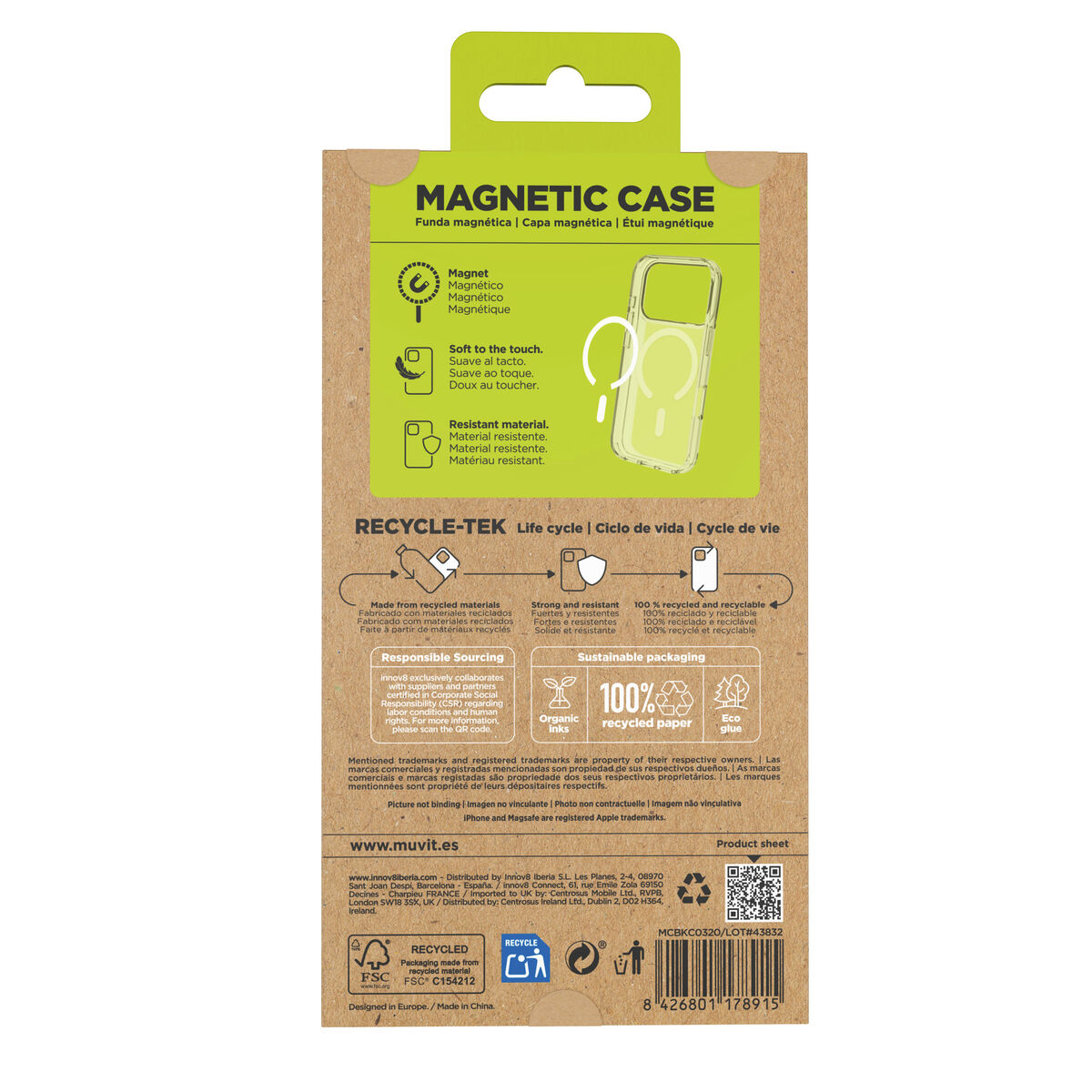 Picture of Mobile cover Muvit for Change iPhone 17 Pro Transparent