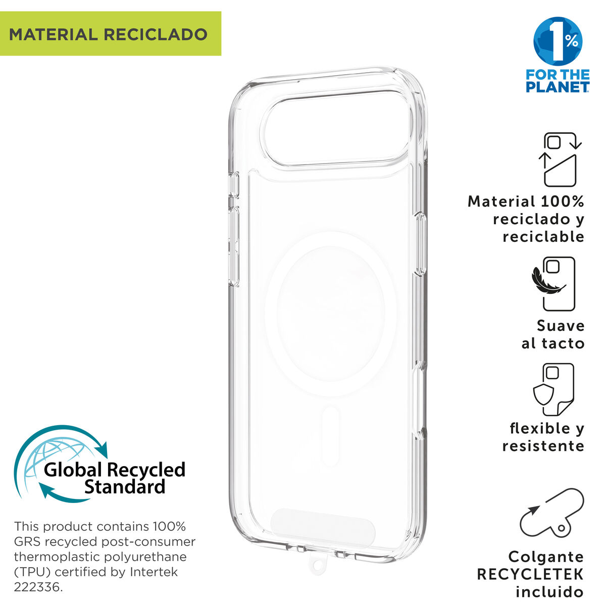 Picture of Mobile cover Muvit for Change iPhone Air Transparent