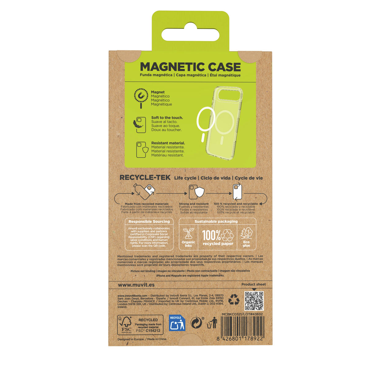 Picture of Mobile cover Muvit for Change iPhone Air Transparent