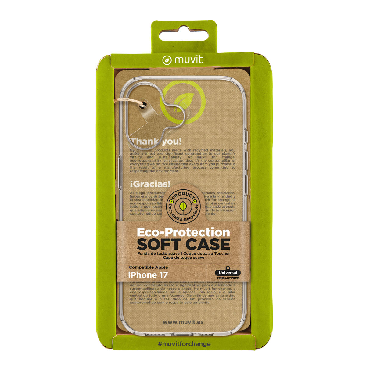 Picture of Mobile cover Muvit for Change iPhone 17 Transparent