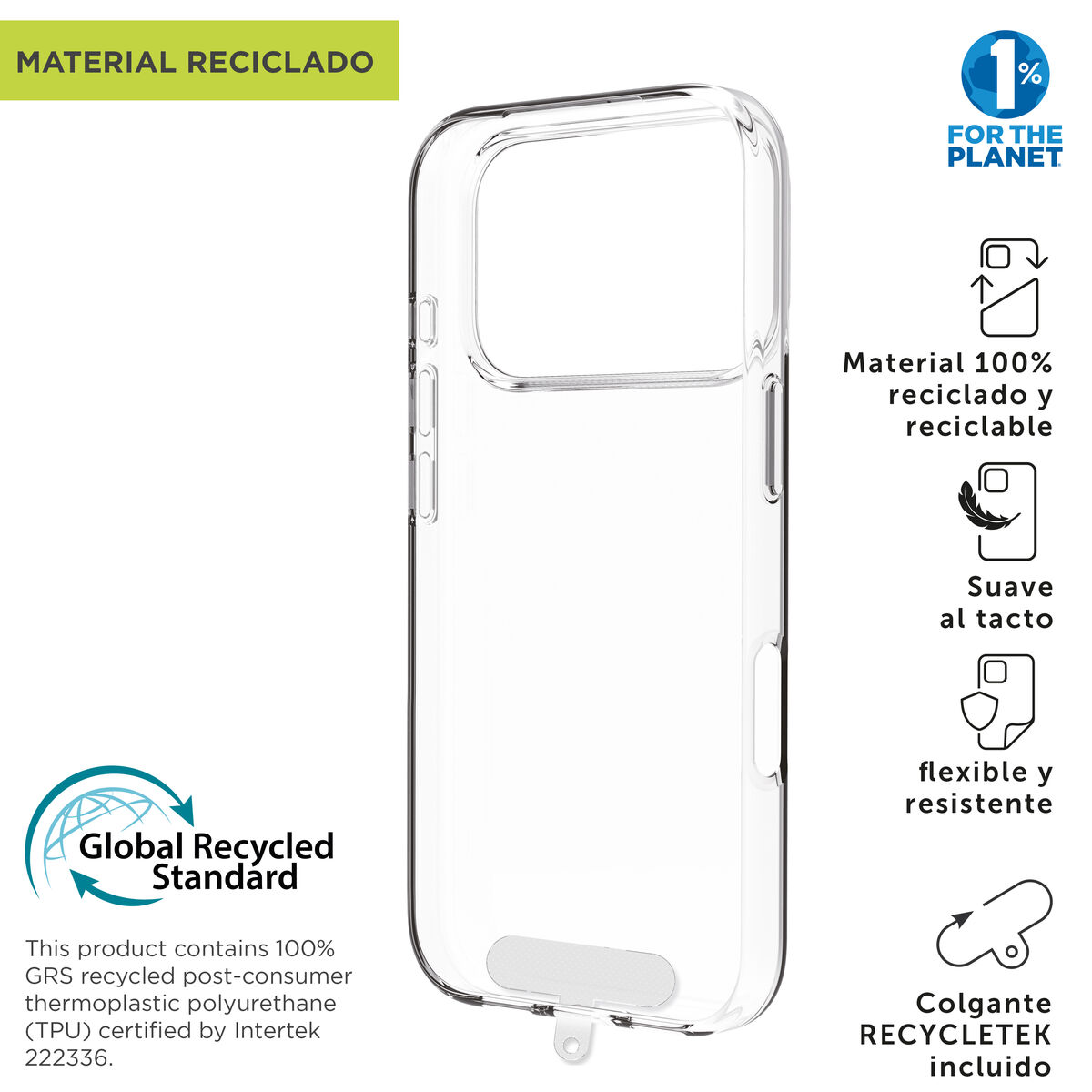 Image de Mobile cover Muvit for Change iPhone 17 Pro Transparent