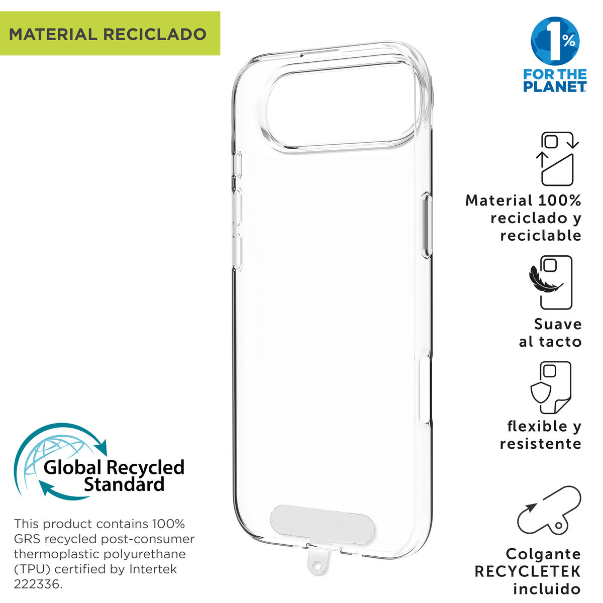 Bild von Mobile cover Muvit for Change iPhone Air Transparent