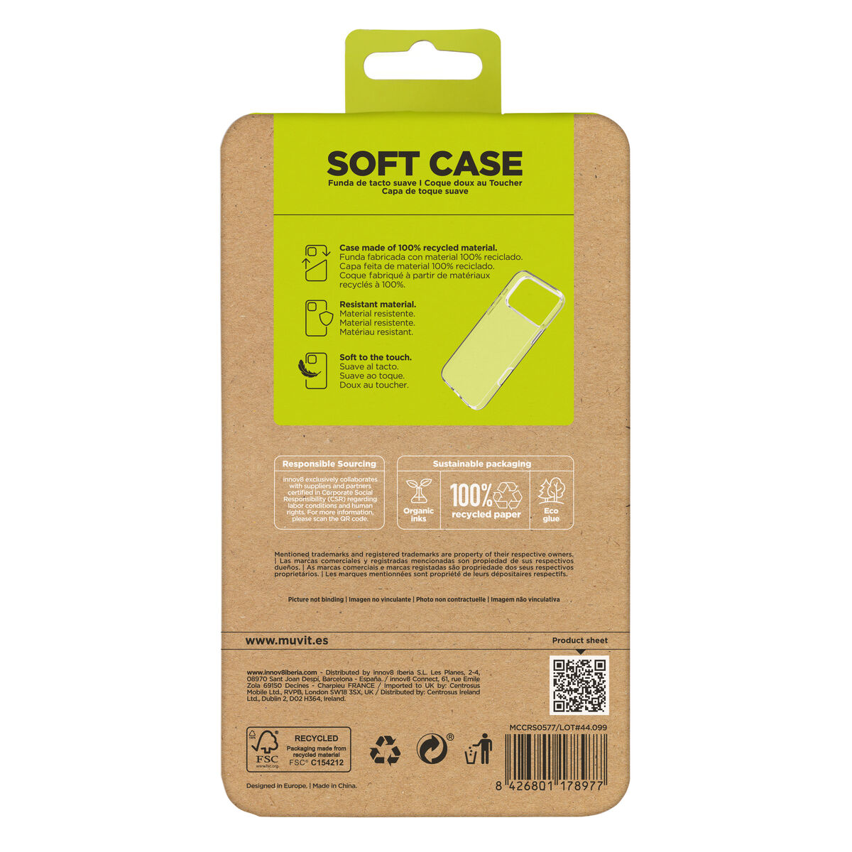 Bild von Mobile cover Muvit for Change Apple iPhone 17 Pro Max Transparent