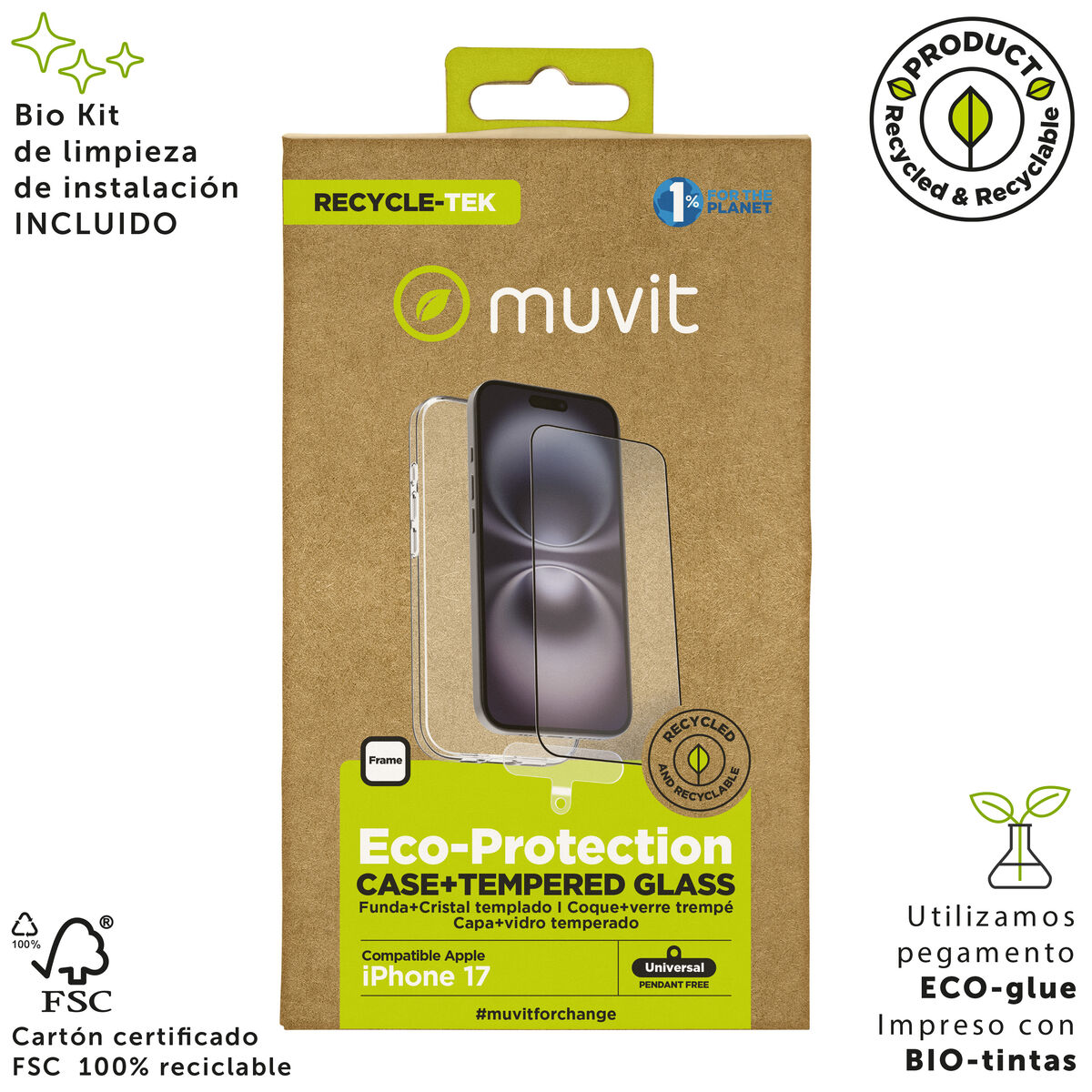 Picture of Mobile Case and Protector Muvit for Change iPhone 17
