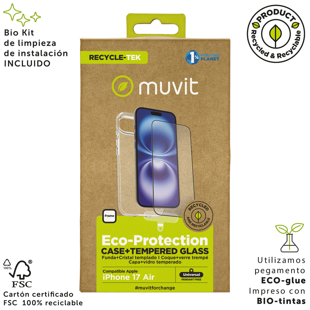 Picture of Mobile Case and Protector Muvit for Change iPhone Air Black