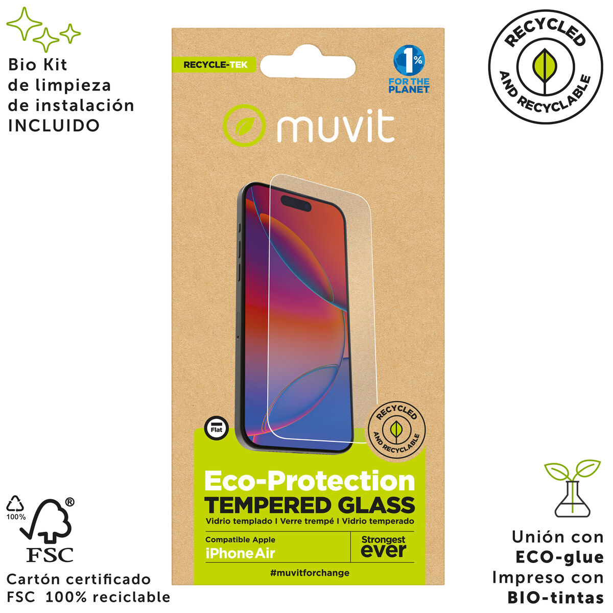 Picture of Mobile Screen Protector Muvit for Change iPhone 17 Air iPhone 17 Air