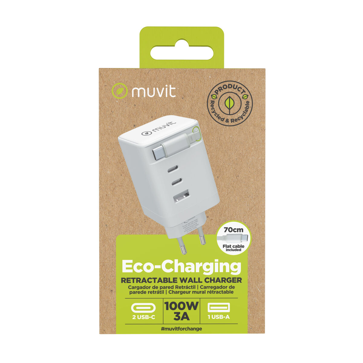 Picture of Wall Charger Muvit MCACC0050 100 W