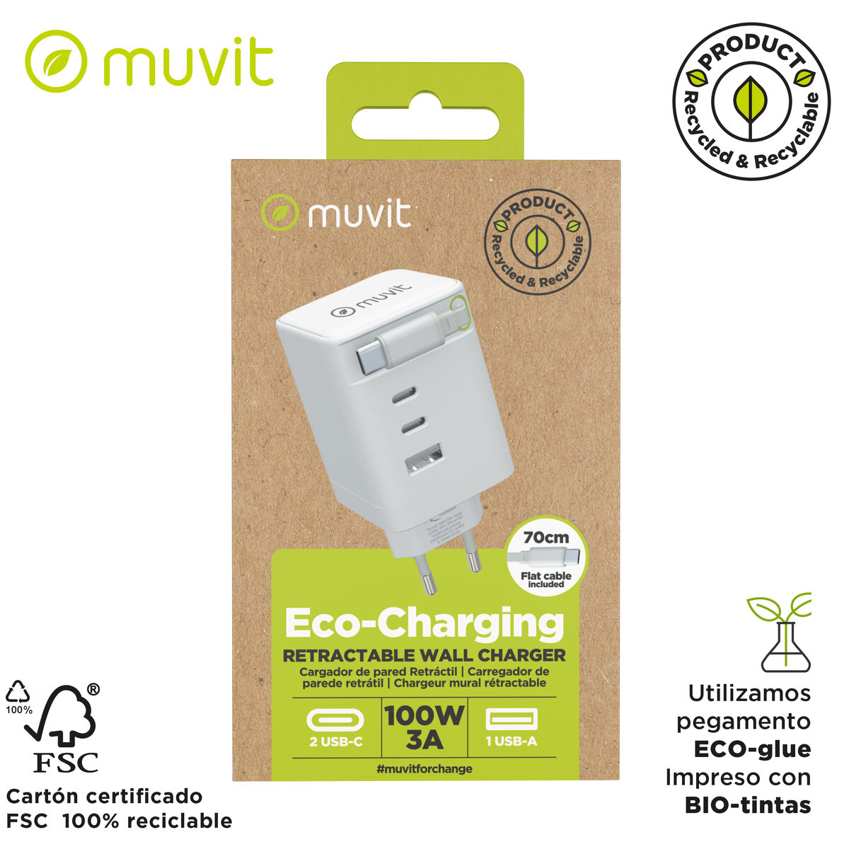 Bild von Wall Charger Muvit MCACC0050 100 W
