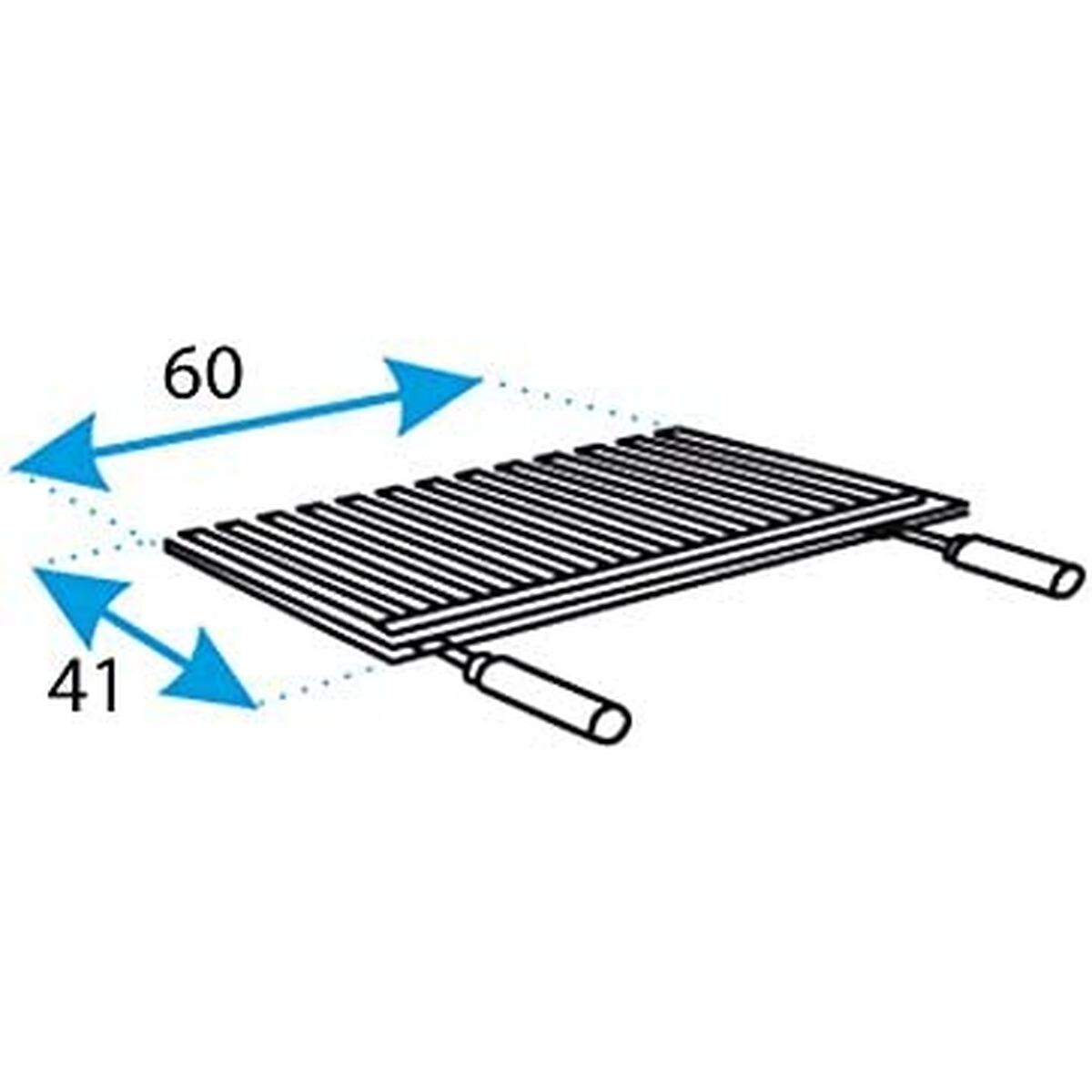Lade met roestvrijstalen rooster Imex el Zorro Grill Antraciet Desktop (Refurbished D)