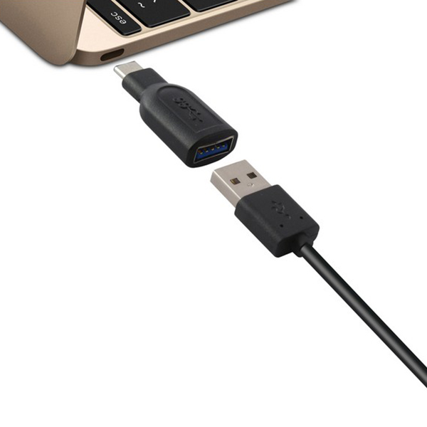 Adaptateur USB 3.0 vers USB-C 3.1 Noir   