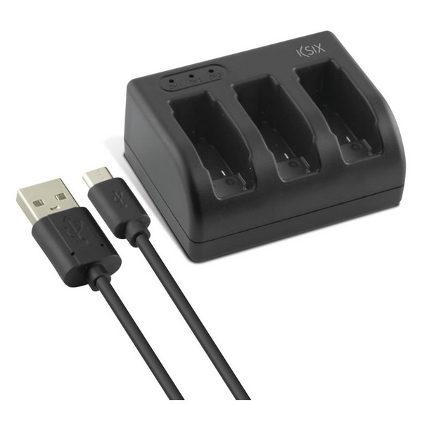 Chargeur de Batterie pour GoPro KSIX Hero 5 USB-C Noir