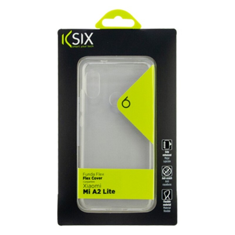 Telefoonhoes Xiaomi Mi A2 Lite KSIX Flex Transparant