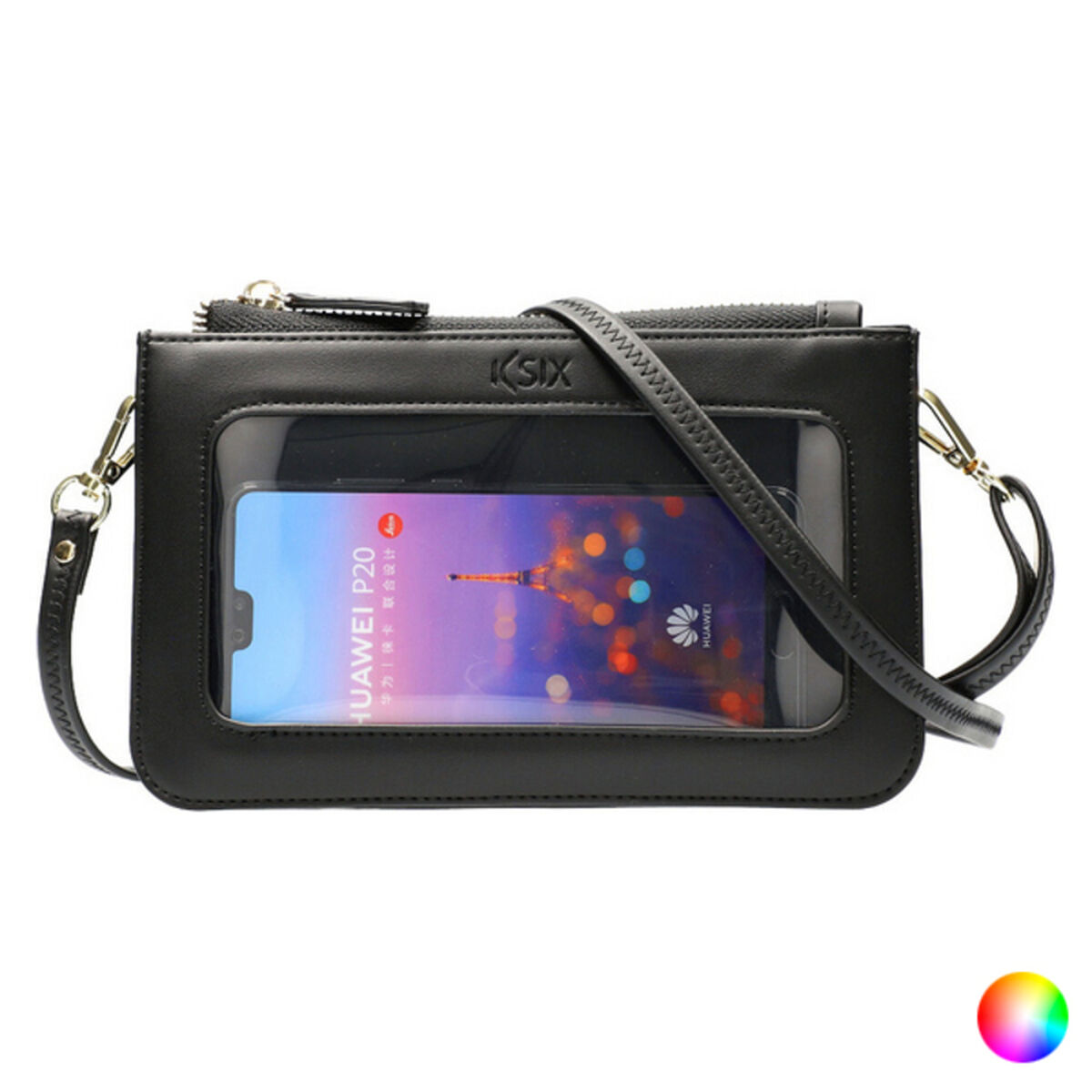 Telefoonhoes KSIX Handtas Universal (20 x 13 cm) Beige