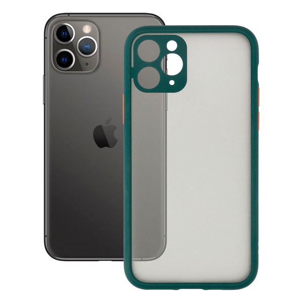 Mobile cover iPhone 11 Pro KSIX Duo Soft Green