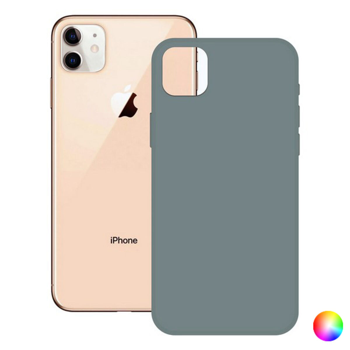 Afbeeldingen van Mobile cover iPhone 12 Pro KSIX Soft Silicone iPhone 12, 12 Pro