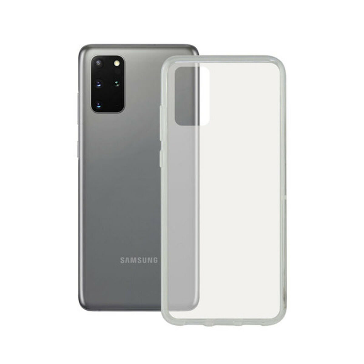 Protection pour téléphone portable Samsung Galaxy S20+ Contact TPU Transparent