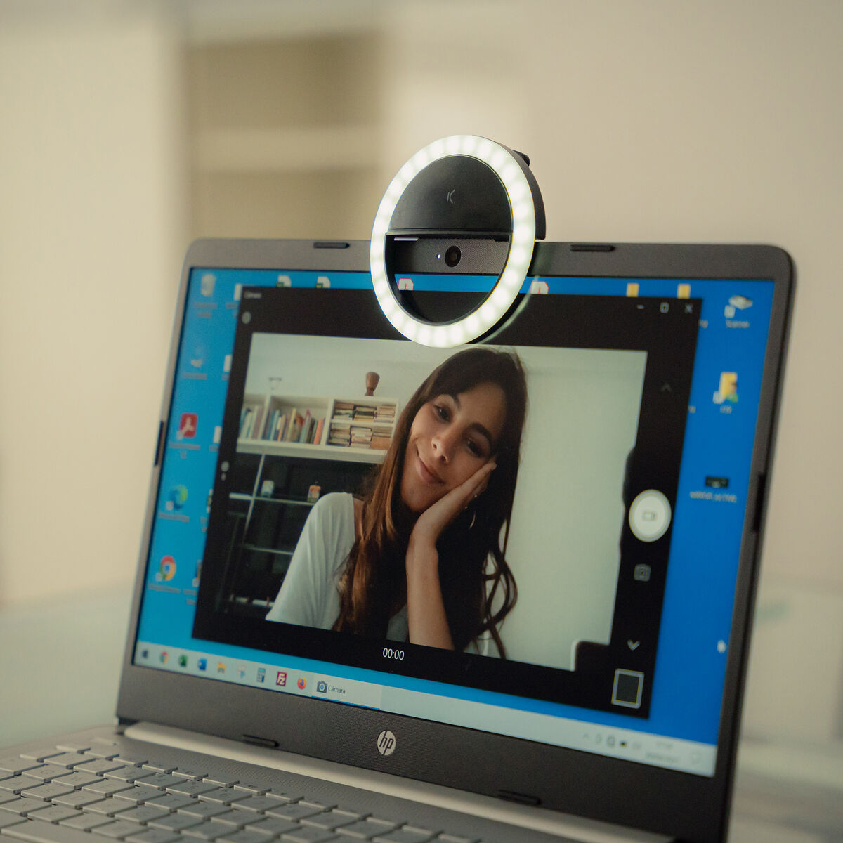 Aro de Luz para Selfie Recargable KSIX 3W