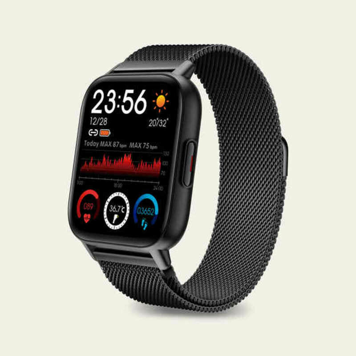 Afbeeldingen van Smartwatch KSIX BXSW11N 1,7" 180 mAh Black (Refurbished A)